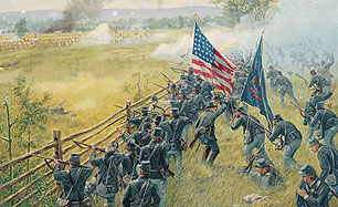 8th Ohio at Gettysburg by Dale Gallon